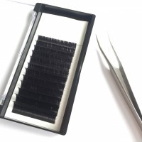 Wholesale flat eyelash extension 0.10mm D curl flat lash